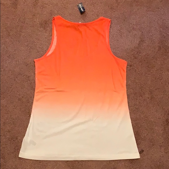 Sequined Old Navy Orange Ombré Tank NWT - Picture 2 of 4